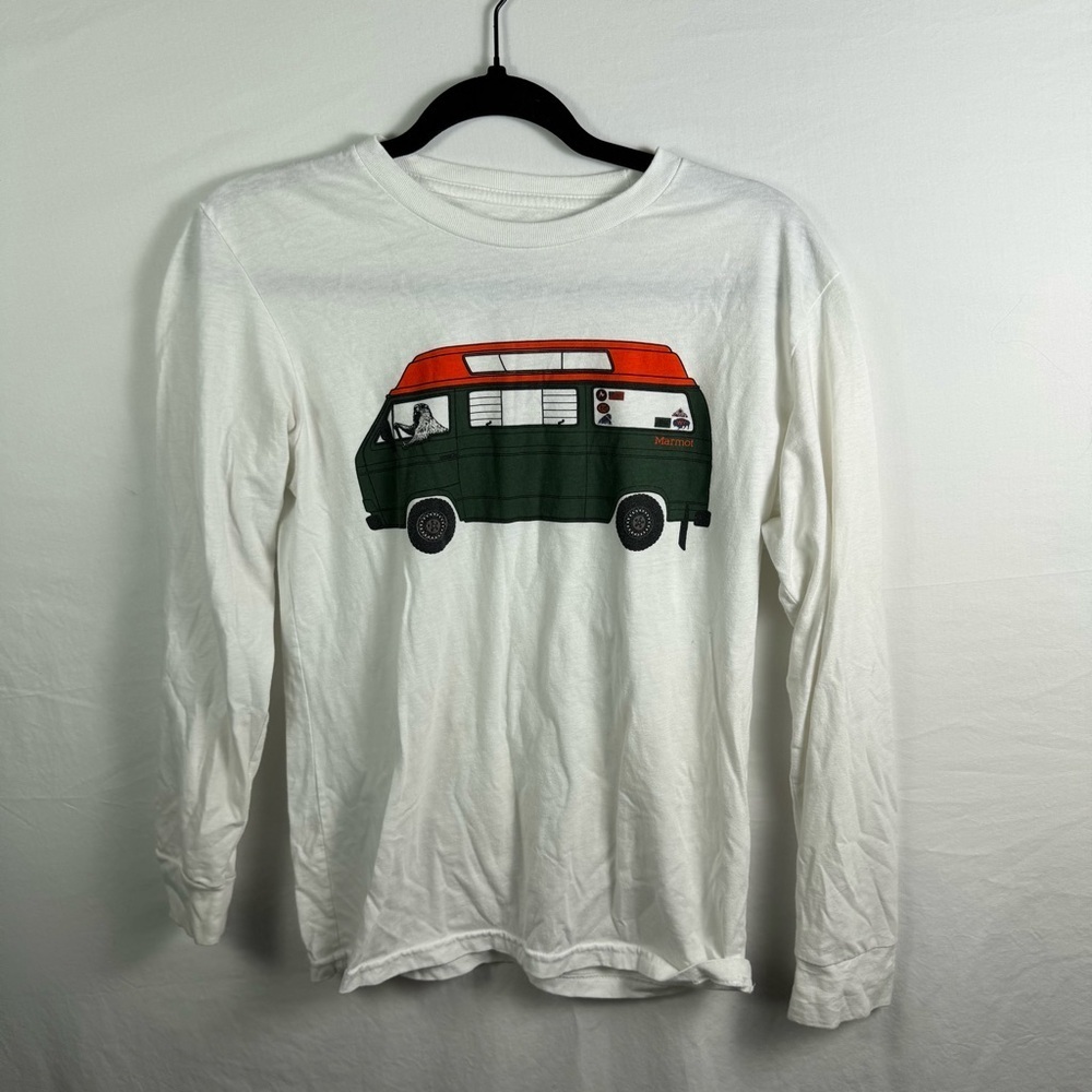 Marmot White Long Sleeve T-shirt Womens Size S